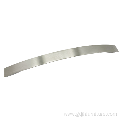 Brushed steel door handle